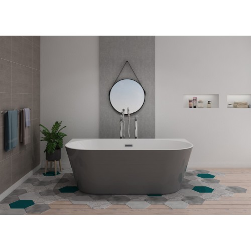 Baignoire îlot grise Lazzio Grey