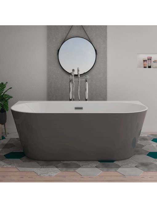 Baignoire îlot grise Lazzio Grey