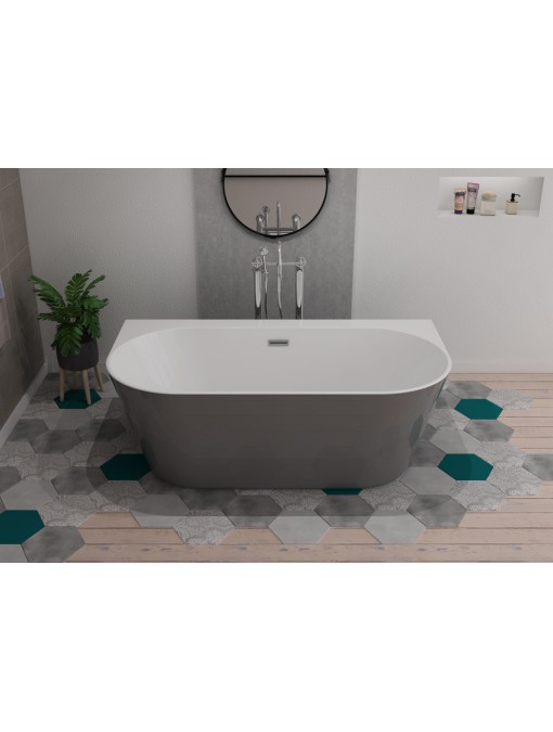 Baignoire îlot tendance Lazzio Grey