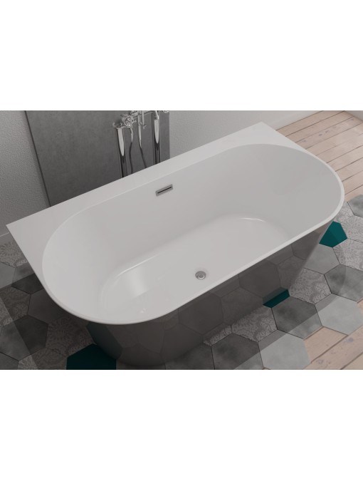 Baignoire îlot moderne Lazzio Grey