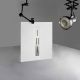 Receveur de douche en gel coat Ardesia Blanc 100x80cm