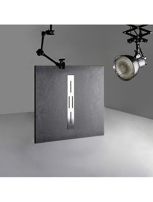 Receveur de douche en gel coat Ardesia Graphite 100x90cm