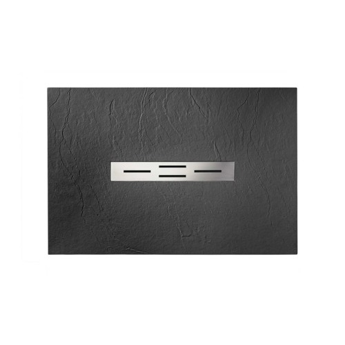 Receveur de douche en gel coat Ardesia Graphite 120x80cm