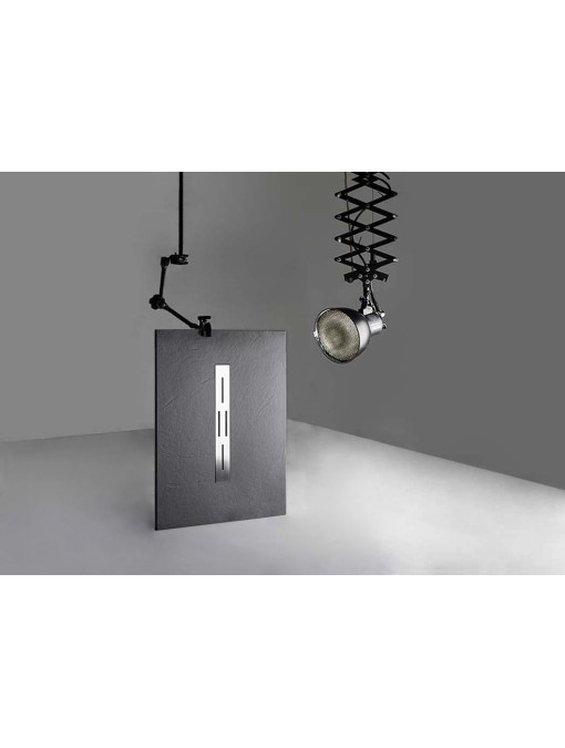 Receveur de douche en gel coat Ardesia Graphite 120x80cm