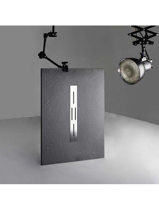 Receveur de douche en gel coat Ardesia Graphite 120x80cm