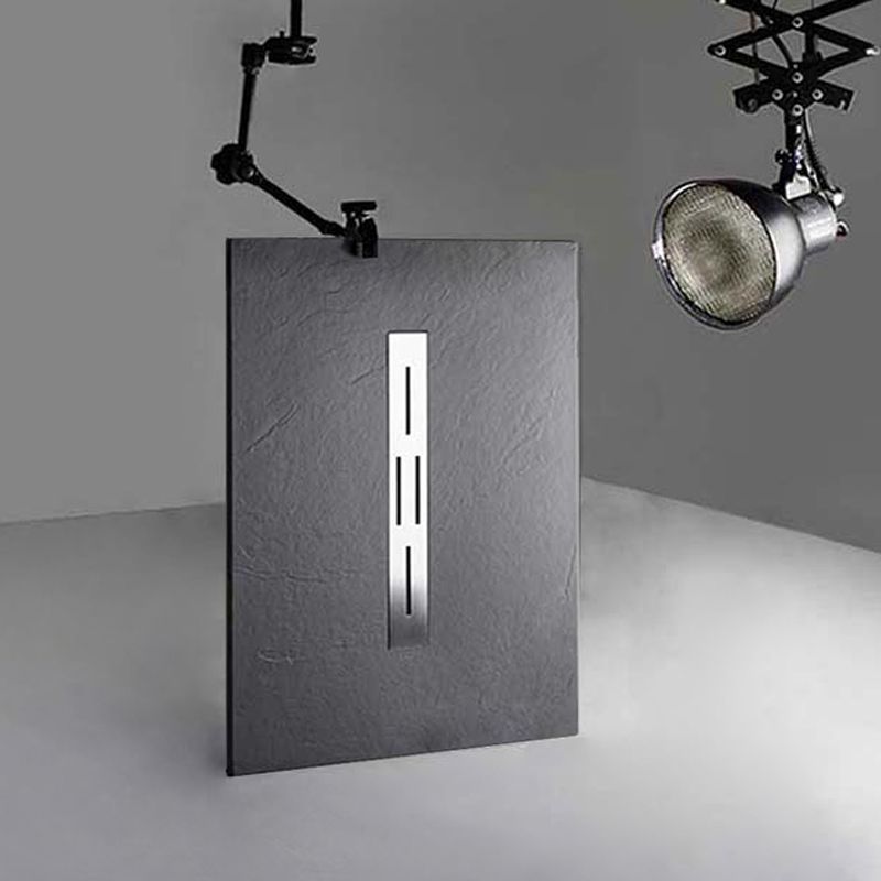 Receveur De Douche Extra Plat En Charge Minérale 160x80 Cm Noir Style Plus  - Degeo