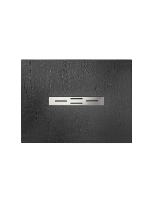Receveur de douche en gel coat Ardesia Graphite 120x90cm