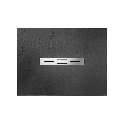 Receveur de douche en gel coat Ardesia Graphite 120x90cm