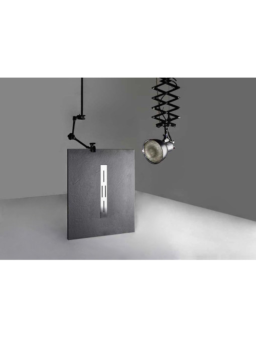 Receveur de douche en gel coat Ardesia Graphite 120x90cm