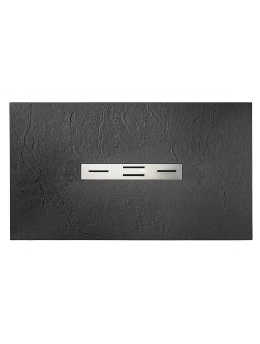 Receveur de douche en gel coat Ardesia Graphite 140x80cm