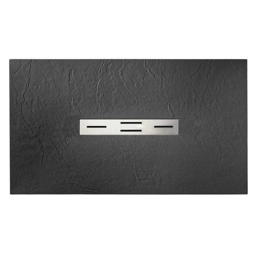 Receveur de douche en gel coat Ardesia Graphite 140x80cm