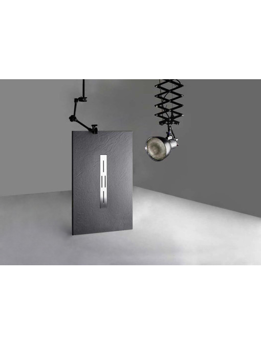 Receveur de douche en gel coat Ardesia Graphite 140x80cm