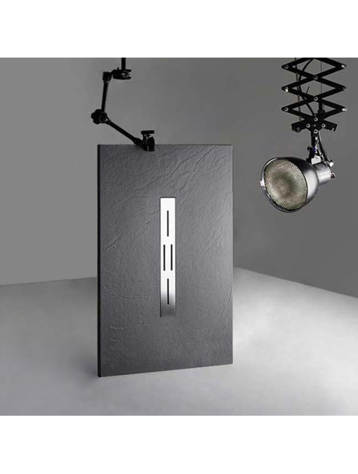 Receveur de douche en gel coat Ardesia Graphite 140x80cm