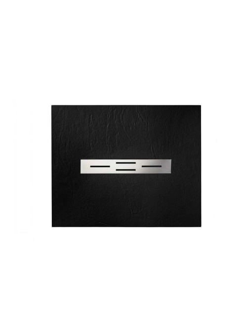 Receveur de douche en gel coat Ardesia Noir 100x80cm