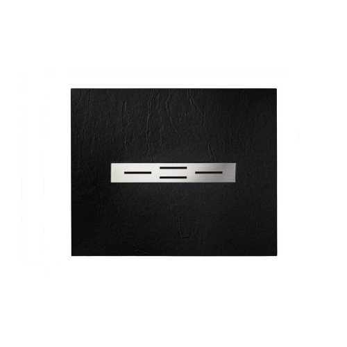 Receveur de douche en gel coat Ardesia Noir 100x80cm