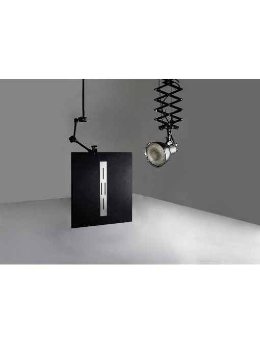 Receveur de douche en gel coat Ardesia Noir 100x80cm