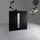 Receveur de douche en gel coat Ardesia Noir 100x90cm