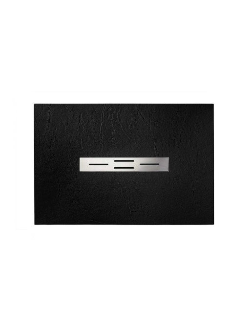 Receveur de douche en gel coat Ardesia Noir 120x80cm