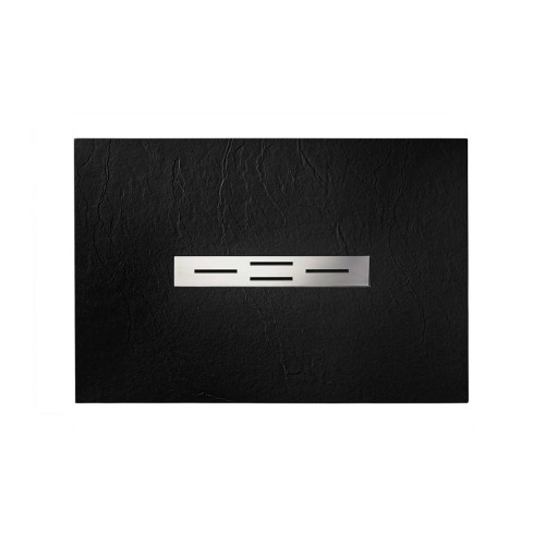 Receveur de douche en gel coat Ardesia Noir 120x80cm