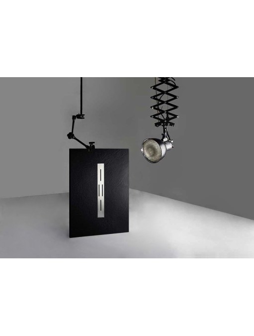 Receveur de douche en gel coat Ardesia Noir 120x80cm