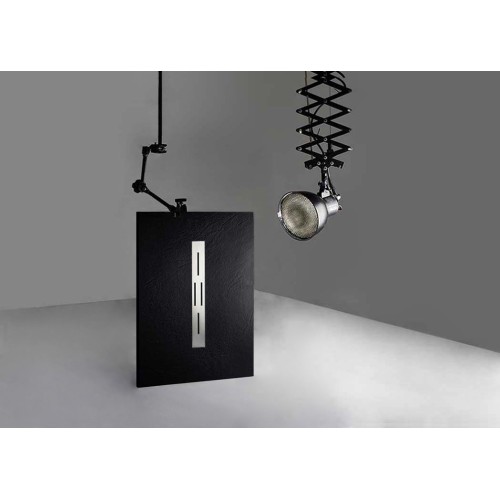 Receveur de douche en gel coat Ardesia Noir 120x80cm