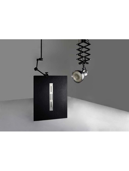 Receveur de douche en gel coat Ardesia Noir 120x90cm