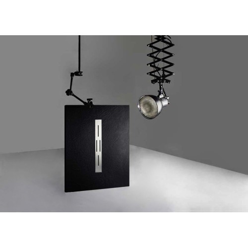 Receveur de douche en gel coat Ardesia Noir 120x90cm