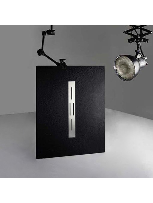 Receveur de douche en gel coat Ardesia Noir 120x90cm