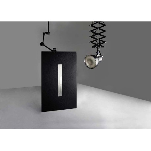 Receveur de douche en gel coat Ardesia Noir 140x80cm