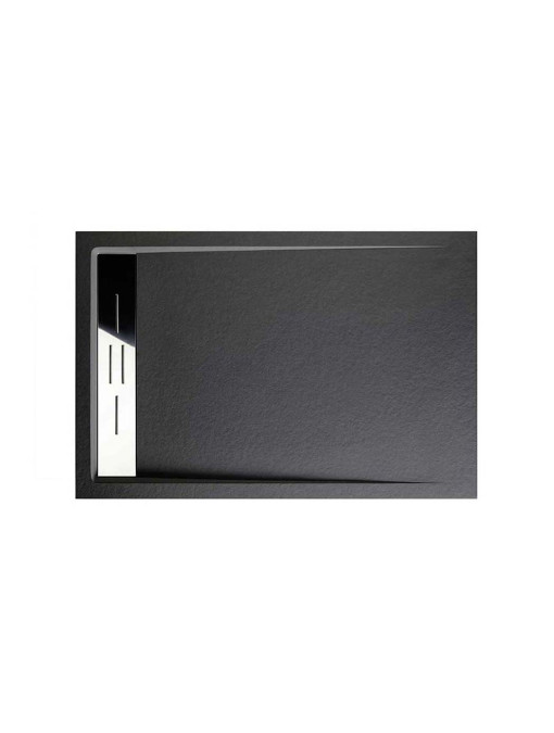 Receveur de douche en Gel coat CANTO Graphite 120x80cm