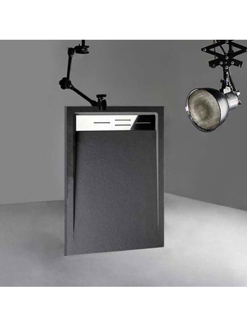 Receveur de douche en Gel coat CANTO Graphite 120x80cm