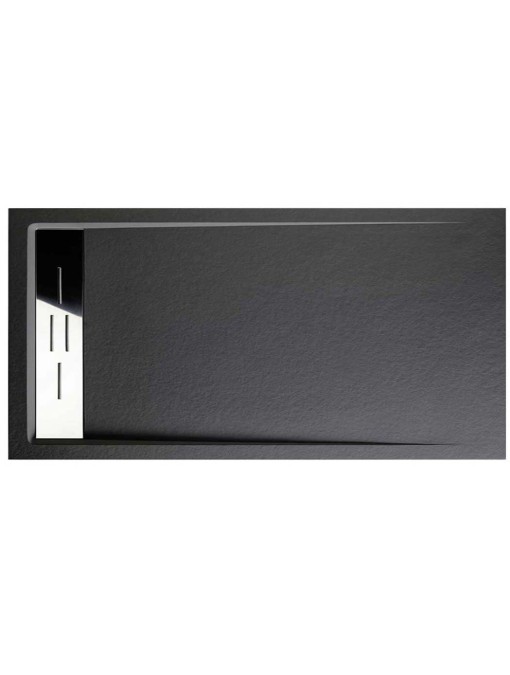 Receveur de douche en Gel coat CANTO Graphite 160x80cm