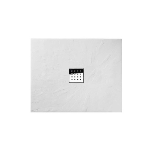 Receveur de douche en Gel coat PIZARRA Blanc 100x80cm