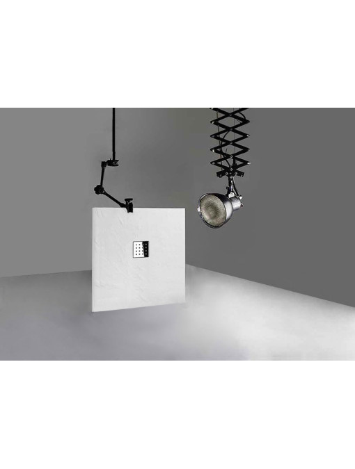 Receveur de douche en Gel coat PIZARRA Blanc 100x90cm