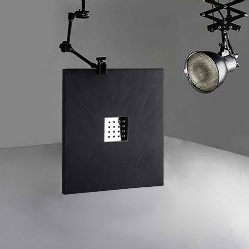 Receveur de douche en Gel coat PIZARRA Graphite 100x80cm