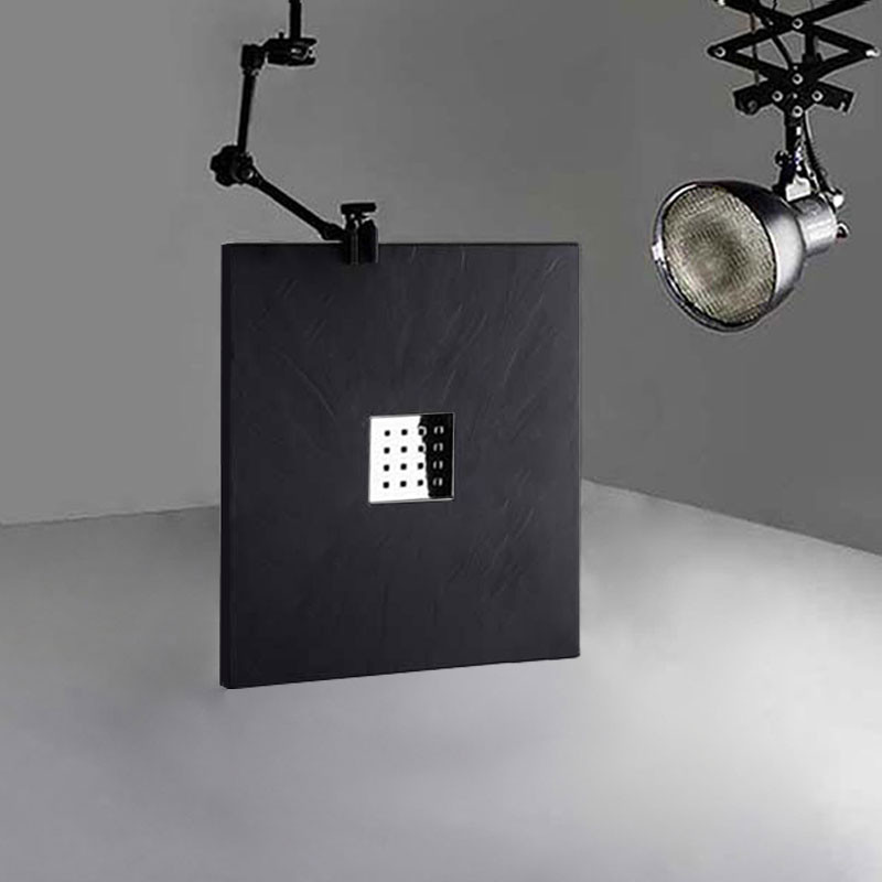 Receveur de douche en Gel coat PIZARRA Graphite 100x80cm