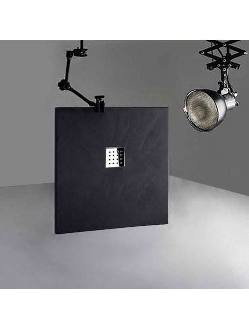 Receveur de douche en Gel coat PIZARRA Graphite 100x90cm