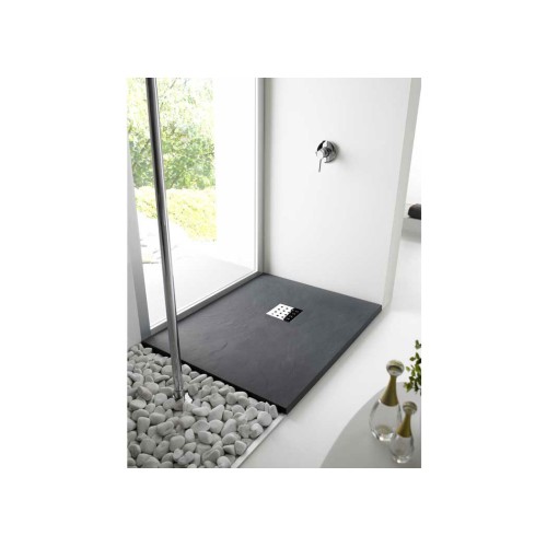 Receveur de douche en Gel coat PIZARRA Graphite 120x80cm
