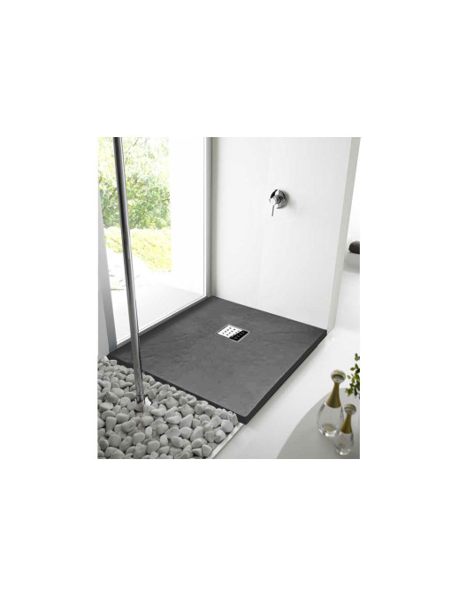 Receveur de douche en Gel coat PIZARRA Graphite 120x90cm