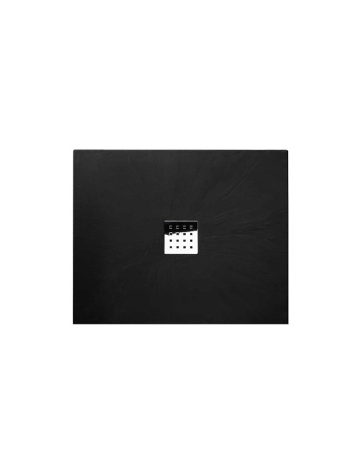 Receveur de douche en Gel coat PIZARRA Noir 100x80cm 