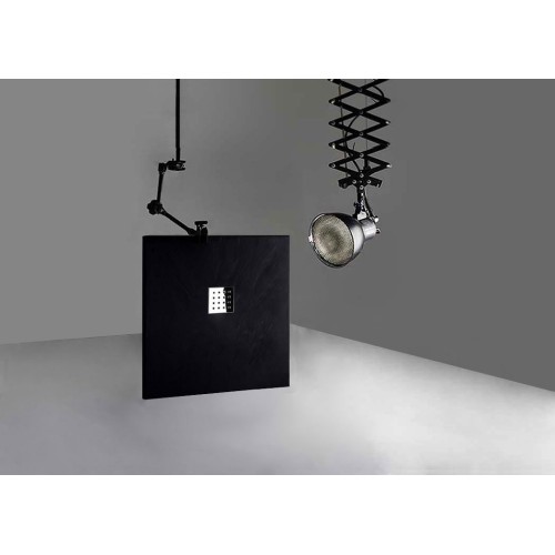 Receveur de douche en Gel coat PIZARRA Noir 100x90cm