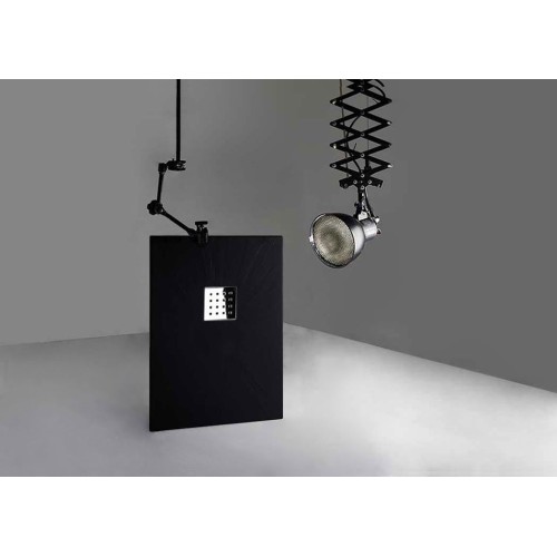 Receveur de douche en Gel coat PIZARRA Noir 120x80cm