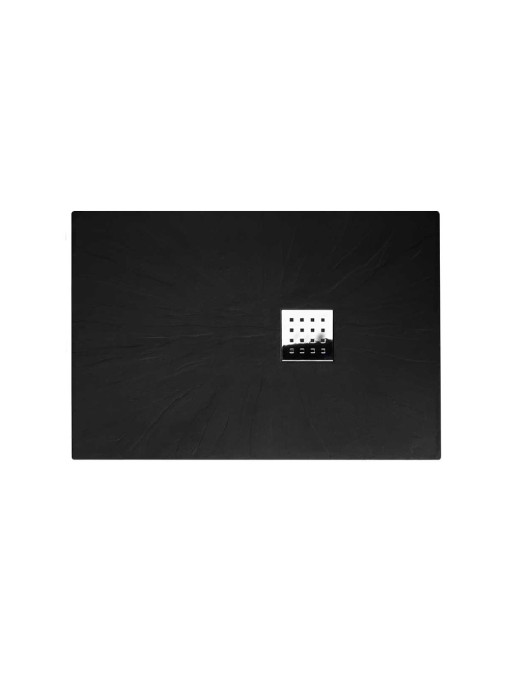 Receveur de douche en Gel coat PIZARRA Noir 120x80cm