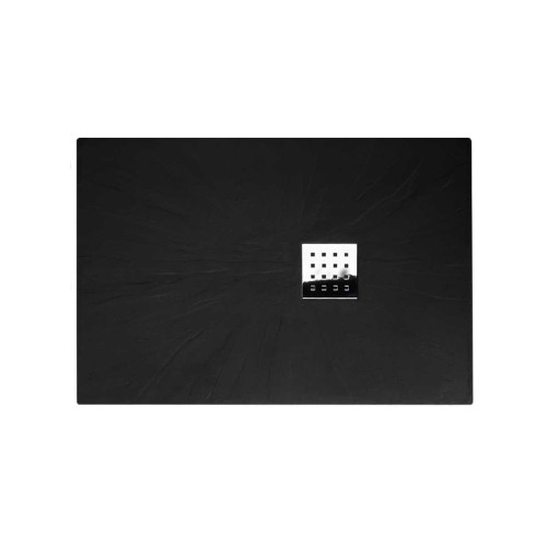 Receveur de douche en Gel coat PIZARRA Noir 120x80cm