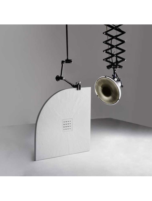 Receveur de douche 1/4 de rond PIZARRA Blanc 80x80