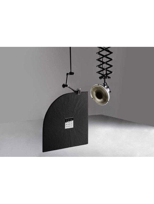 Receveur de douche 1/4 de rond PIZARRA Noir 90x90