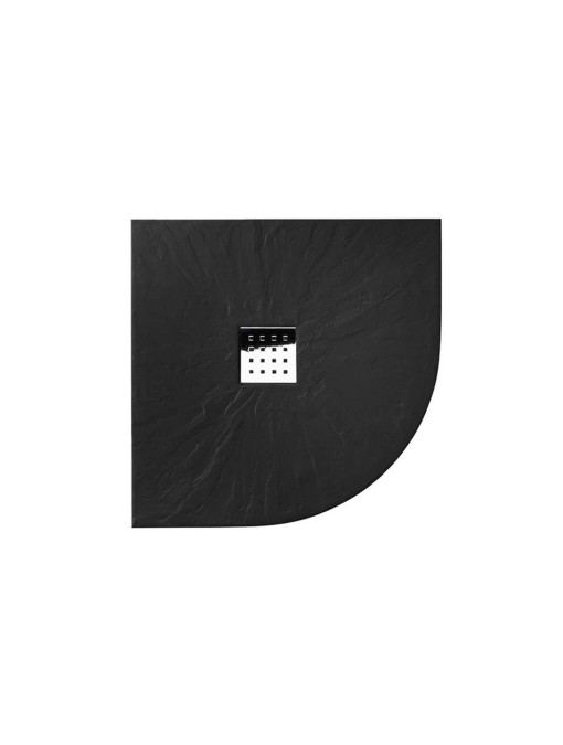 Receveur de douche 1/4 de rond PIZARRA Noir 90x90