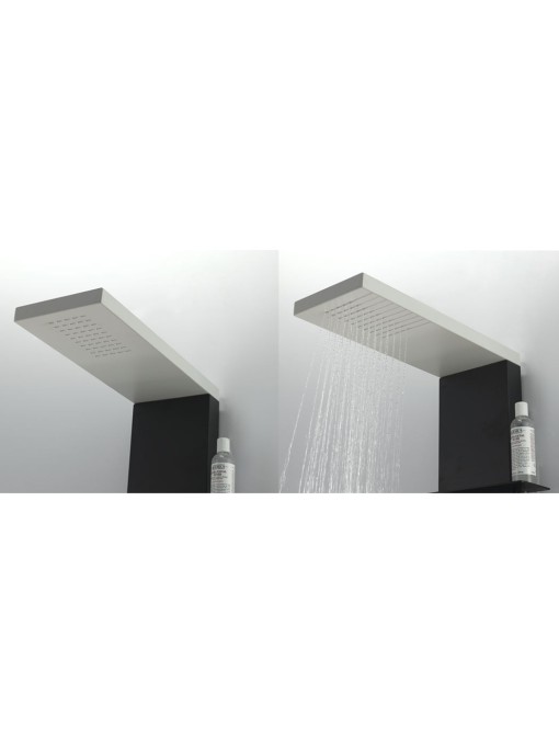 Colonne d'hydromassage A151 avec dôme de pluie intégré blanc