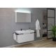 Meuble de salle de bain blanc simple vasque TERAMO 800