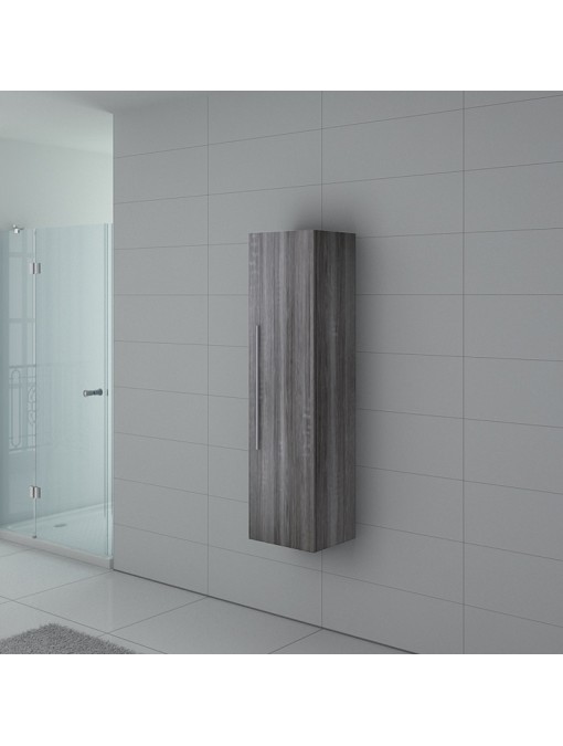 Colonne de rangement PAL150CG salle de bain Chêne Gris